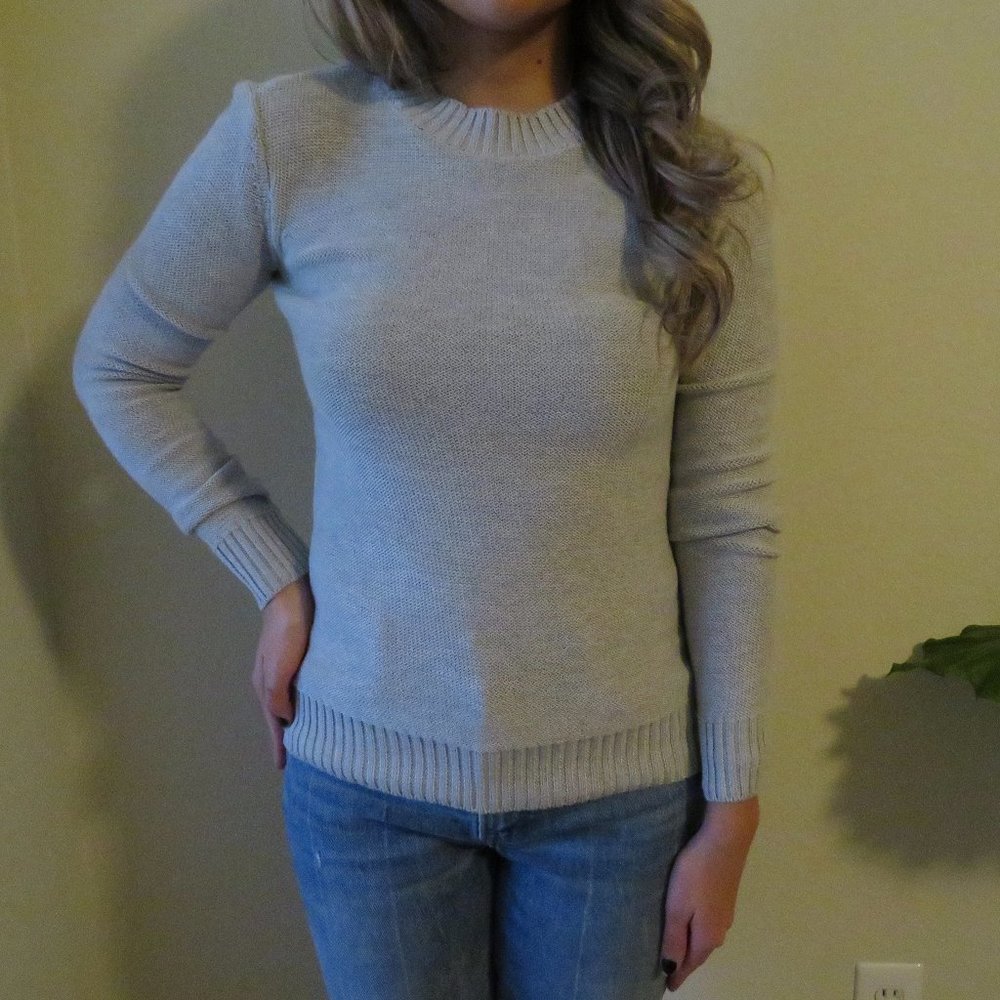 Cremieux Crew Neck Sweater Grey Small